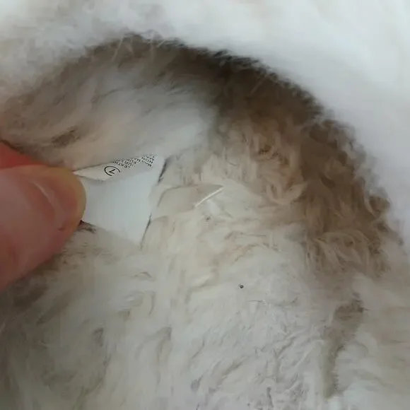 Auden Tan Suede Slip-ons Ladies size 7 faux fur warm soft comfy outdoor slippers - Picture 9 of 10